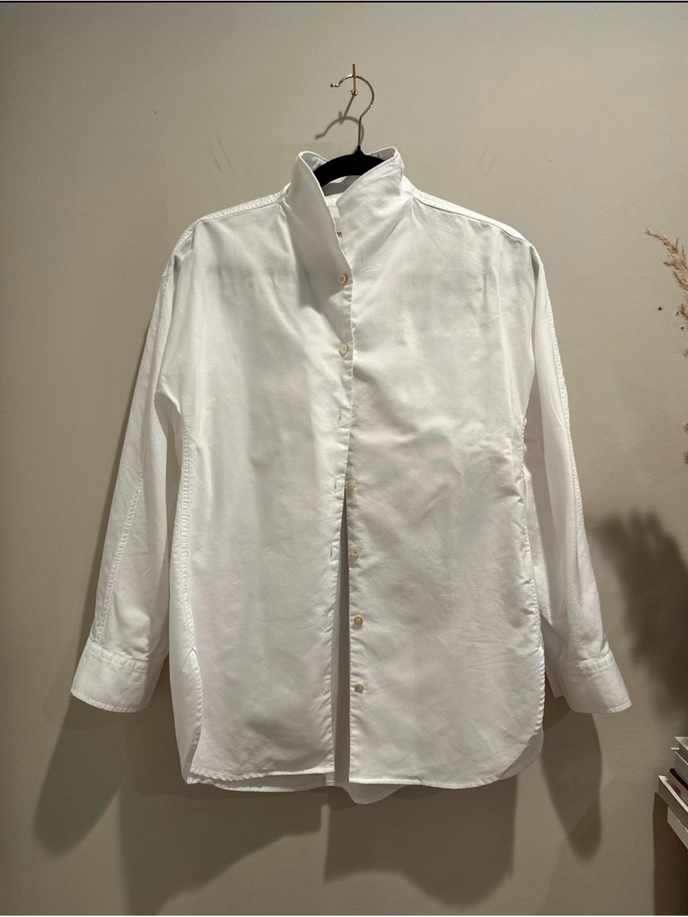 AYR The Tate Women’s Oxford Stand-Collar Button Shirt